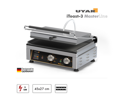 Contact Grill UYAR iToast-3 MasterLine 45x27cm E/E