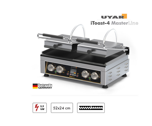Kontaktgrill UYAR iToast-4 MasterLine 52x24 E/G